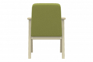 Кресло Сканди, зеленый (Арника) вид сзади