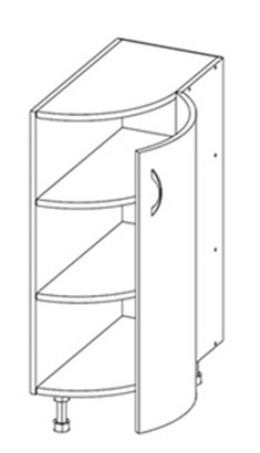 Тумба угловая гнутая Т-4066 в интернет-портале Алеана-Мебель