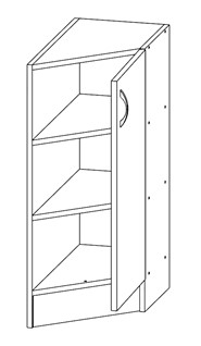 Тумба угловая не гнутая Т-2667  в интернет-портале Алеана-Мебель