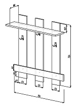 Вешалка УНО-65 Мастер схема с размерами
