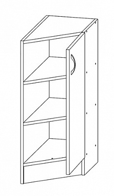 Тумба угловая не гнутая Т-3167  в интернет-портале Алеана-Мебель