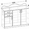 Комод К-03 Смоленск схема с размерами